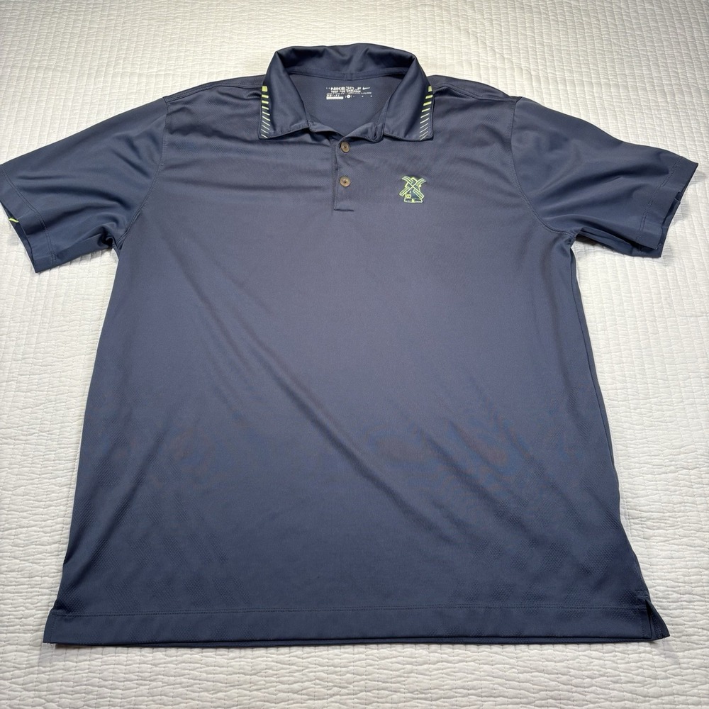 Nike Golf Tour Performance Dri-Fit Men's Large Short‎ Sleeve Polo Shirt